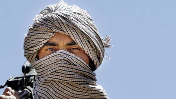 A Taliban fighter on guard in Afghanistan