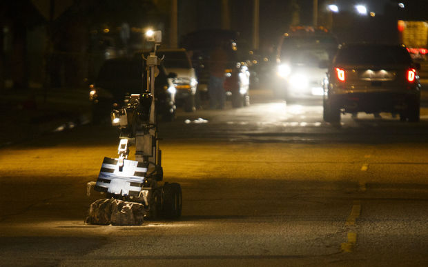 A bomb disposal robot