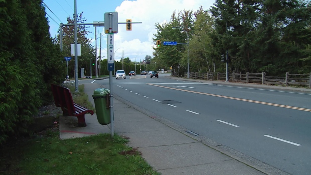 Bus stop in Abbotsford B.C