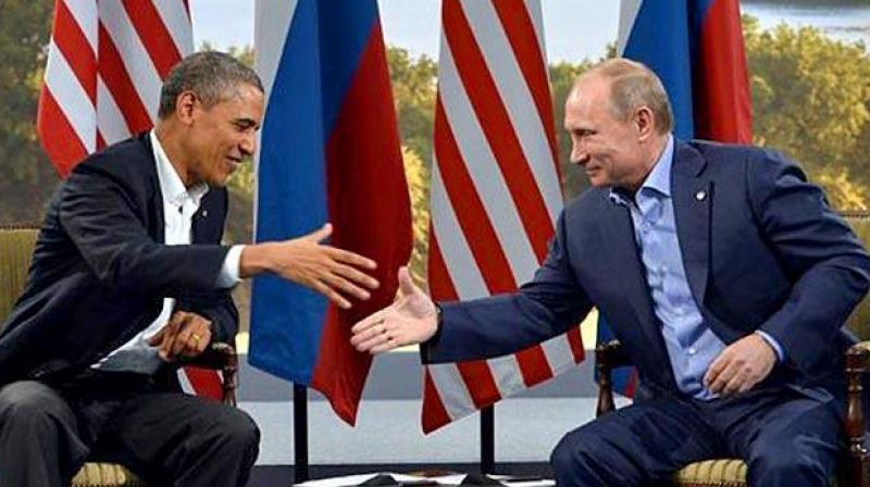 Barack Obama and Russian President Vladimir Putin