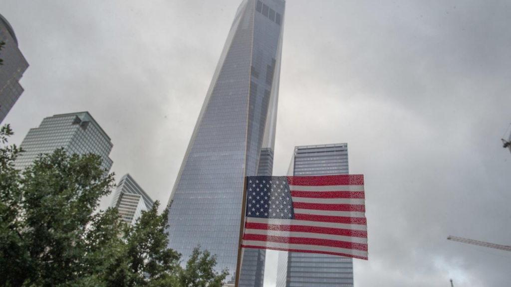 A flag hoisted at Ground Zero after the September 11 terror attacks in New York is going on display