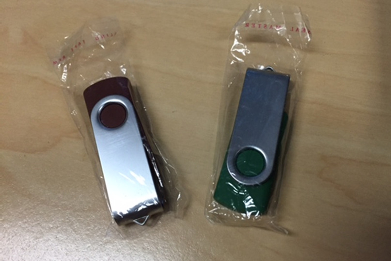 A sample of the harmful USB drives. Image Victoria Police