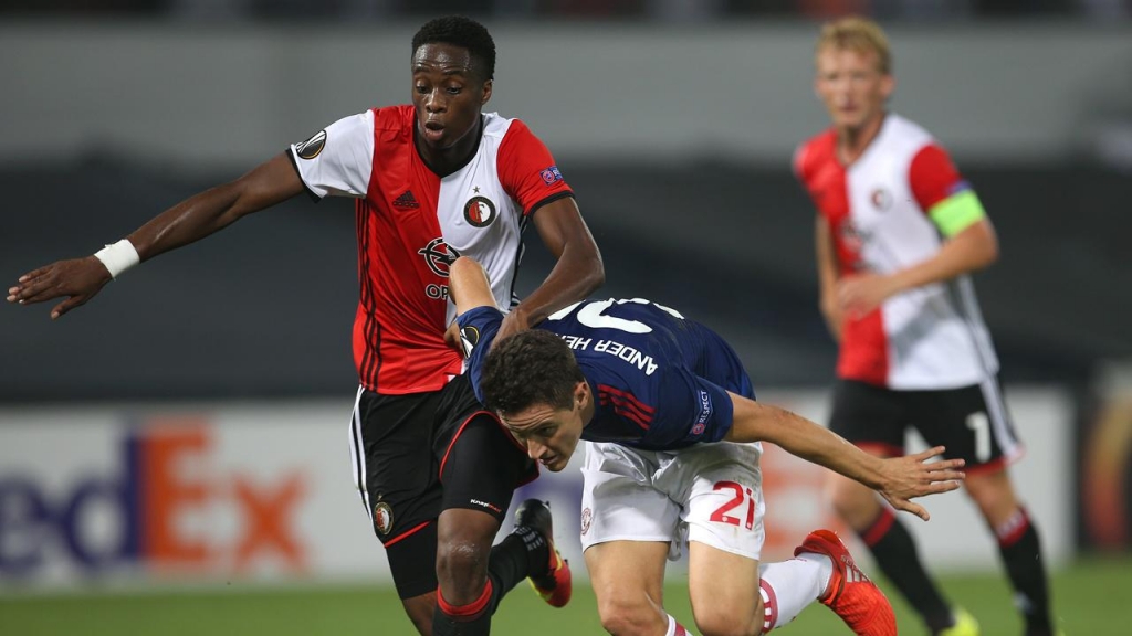 A second-string Manchester United side have lost their Europa League opener 1-0 to Feyenoord