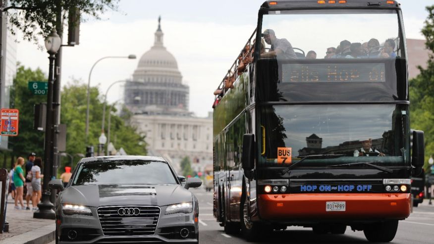 A self-driving Audi in Washington DC