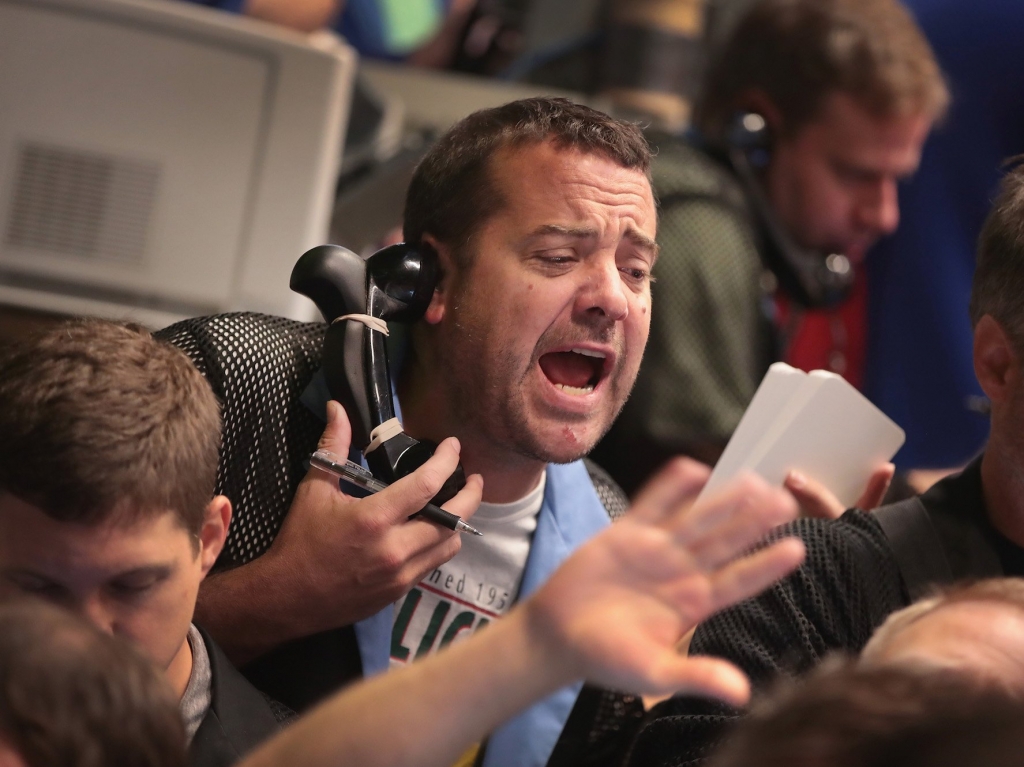 A trader at the CBOE.   Scott Olson  Getty Images