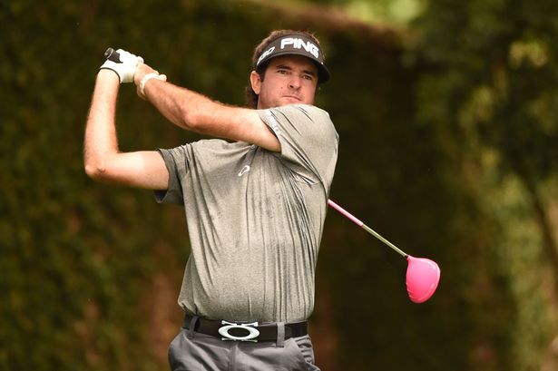 Bubba Watson of the US tees off