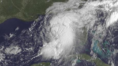 Hermine gathered strength in the Gulf of Mexico Thursday