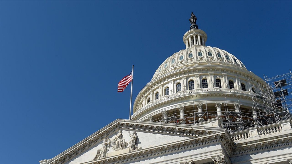 AP		An American flag flies over Capitol Hill in Washington Tuesday Sept. 6 2016