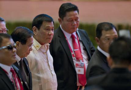 Philippine leader takes thinly veiled dig at US