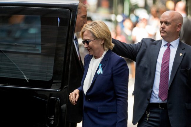 Hillary Clinton not feeling well, leaves 9/11 event early