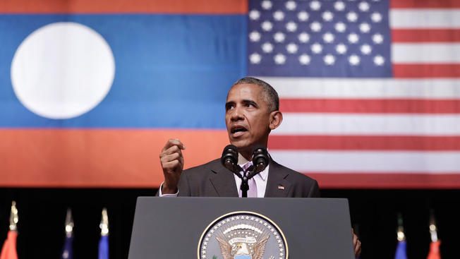 APPresident Barack Obama speaks at the Lao National Cultural Hall in Vientiane Laos Tuesday Sept. 6 2016