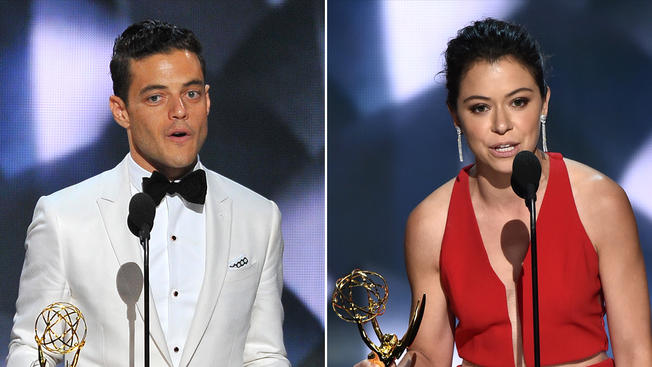 APRami Malek and Tatiana Maslany won Emmy's in the best dramatic acting categories