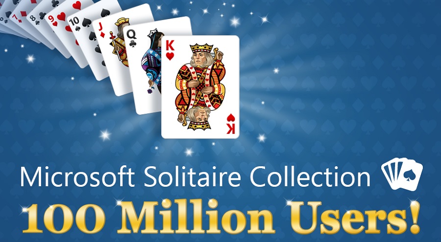 Microsoft Solitaire Collection has topped 100 million unique users