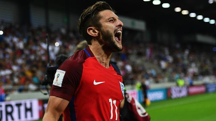 Adam Lallana celebrates after netting against Slovakia            
    
              
     
     
           Show Grid