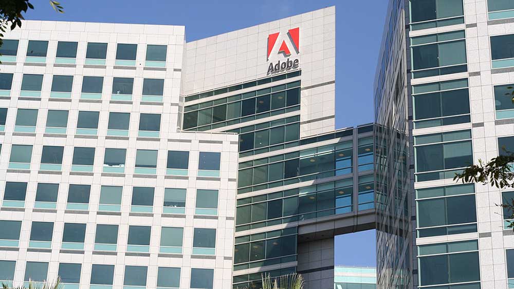 Adobe stock jumped into record-high territory late Tuesday after the company beat fiscal Q3 sales and earnings targets