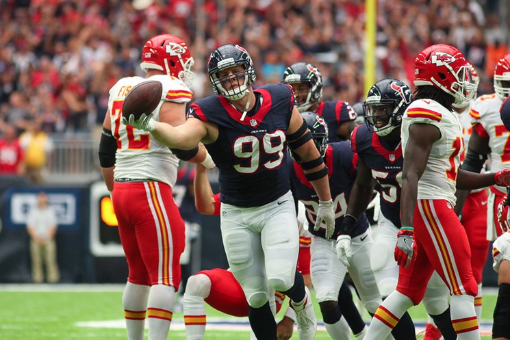 After a slow Week 1 J.J. Watt looked much more like a potential Defensive Player of the Year on Sunday