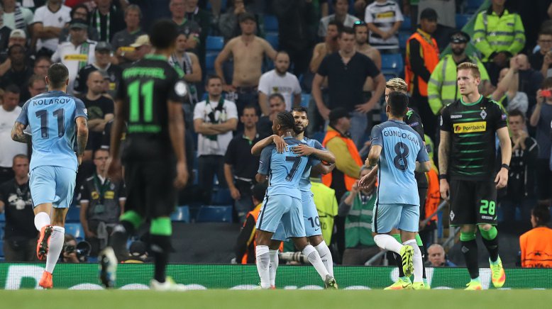 City batter Borussia Monchengladbach