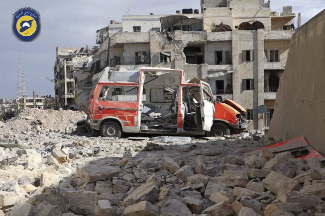 Intense bombing campaign targets Syria 'White Helmet' civil defense centers