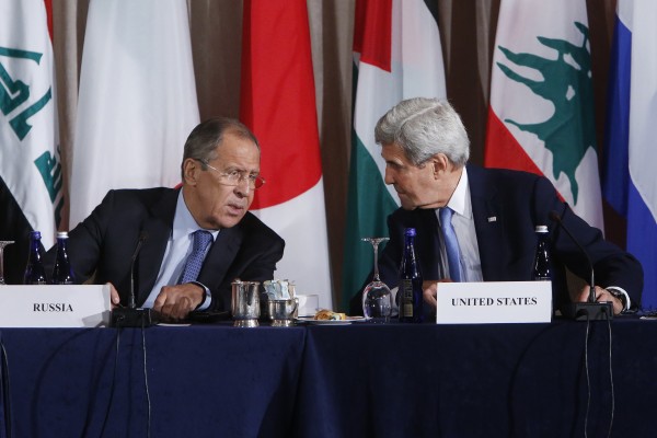 Sergey Lavrov and John Kerry