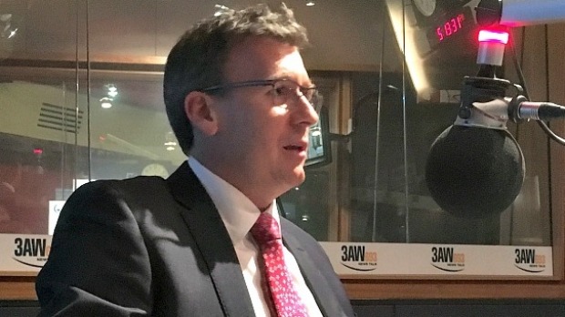 Alan Tudge in the 3AW studio