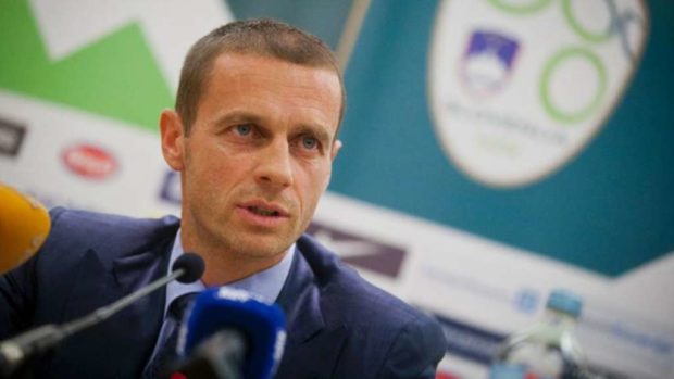 Slovenian Football Association president Aleksander Ceferin who was elected as UEFA leader