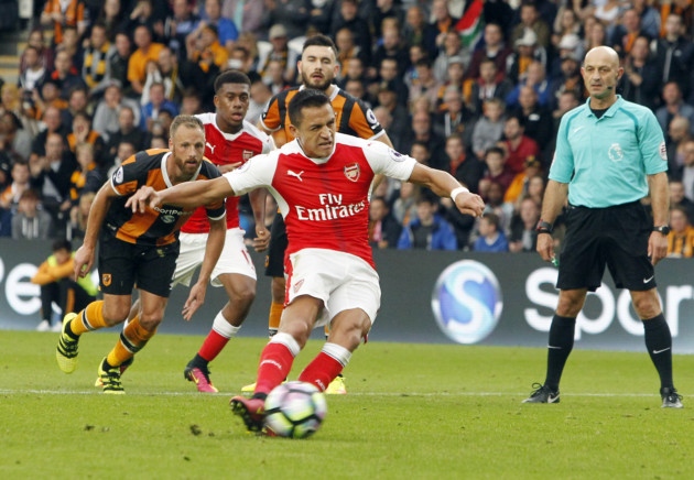 Alexis Sanchez's penalty. Danny Lawson. PA Wire. Press Association Images