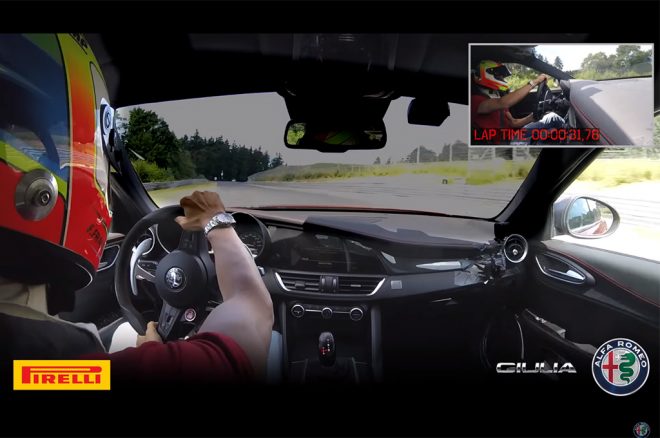 2017 Alfa Romeo Giulia Quadrifoglio Lap The Nurburgring Screen Shot 660x438