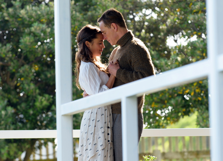 Alicia Vikander and Michael Fassbender star in'The Light Between Oceans