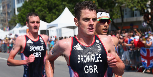 Alistair Brownlee and Jonathan Brownlee during the Rio Olympics