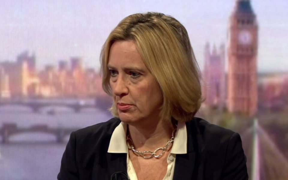 Home secretary Amber Rudd appears on BBC Andrew Marr show