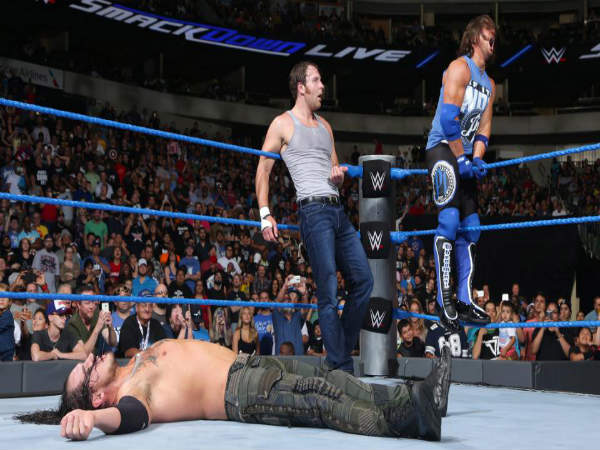 Ambrose vs. Corbin took place in the main event of Smackdown