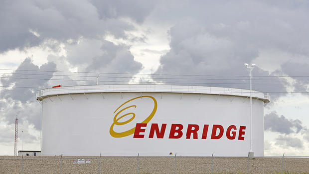 An Enbridge oil tank near Berthold N.D