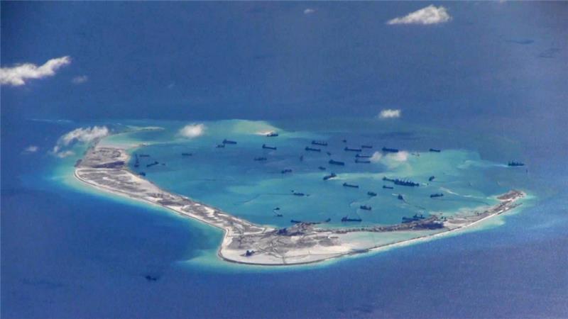 An artificial island would potentially give China a military base close to US forces