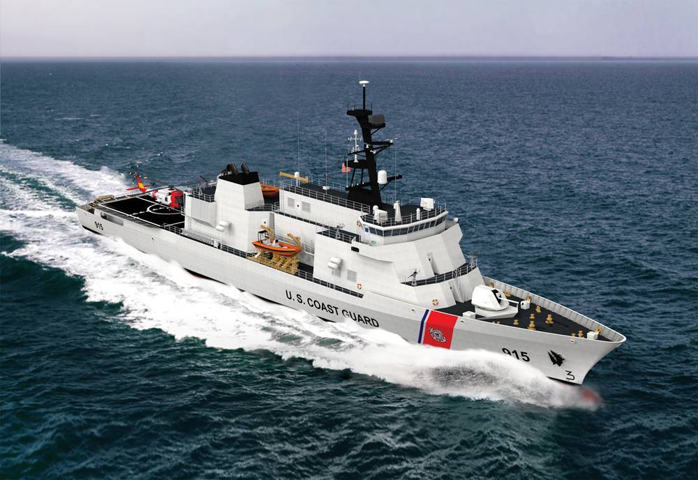 An artist's conception of Eastern Shipbuilding's Offshore Patrol Cutter design