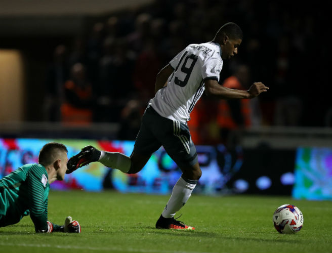 Marcus Rashford Adam Smith Northampton Town Manchester United