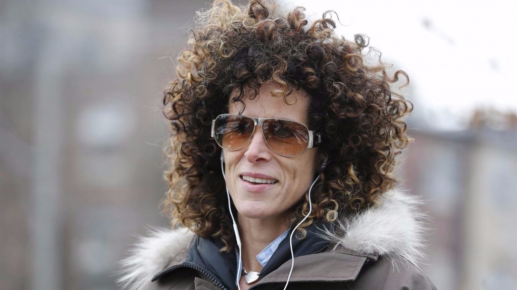 Image Andrea Constand who accuses Cosby of sexually assaulting her walks in a park in Toronto