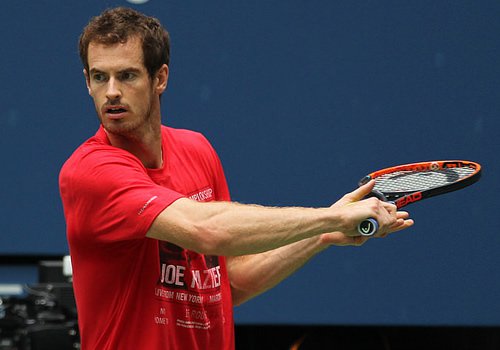 Andy Murray in action at the US Open