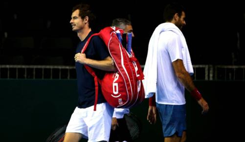 Andy Murray is ready for one more big push this week as he tries to steer defending champions Britain into the Davis Cup final. Credit AP