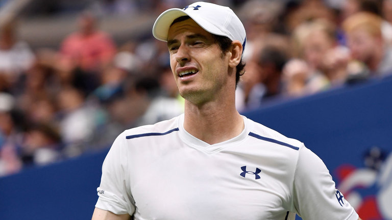 Andy Murray suffered a five-set defeat at Flushing Meadows