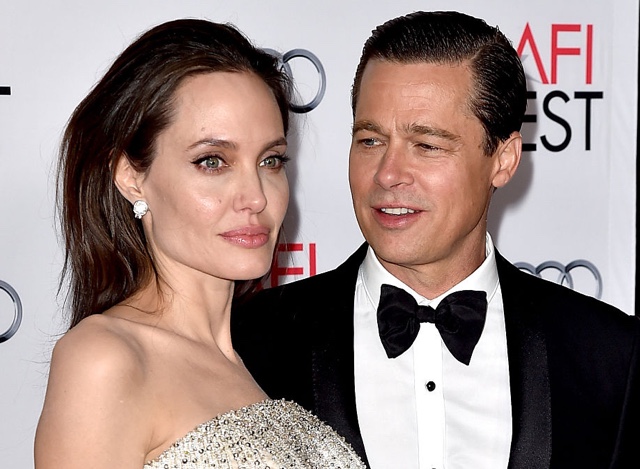 Angelina Jolie and Brad Pitt in 2015