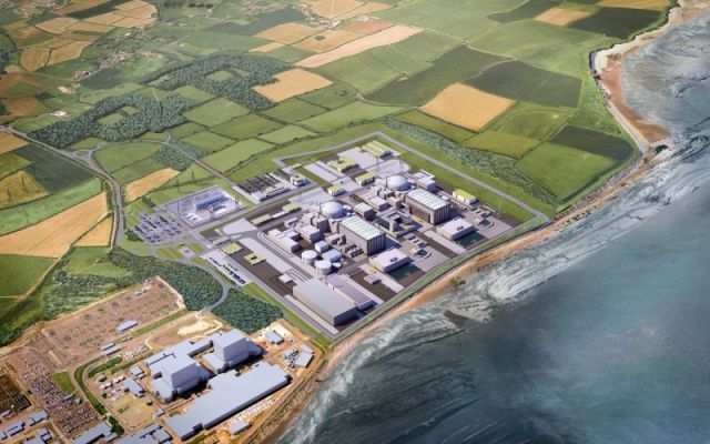 Another render of Hinkley Point C from above