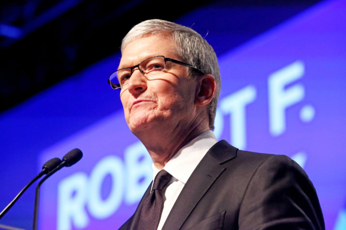 Apple CEO Tim Cook | Astrid Stawiarz  Getty Images for RFK Human Rights