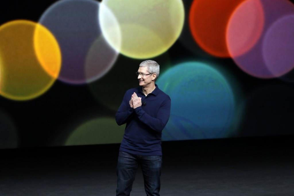 Apple CEO Tim Cook speaks during an event to announce new products Wednesday Sept. 7 2016 in San Francisco