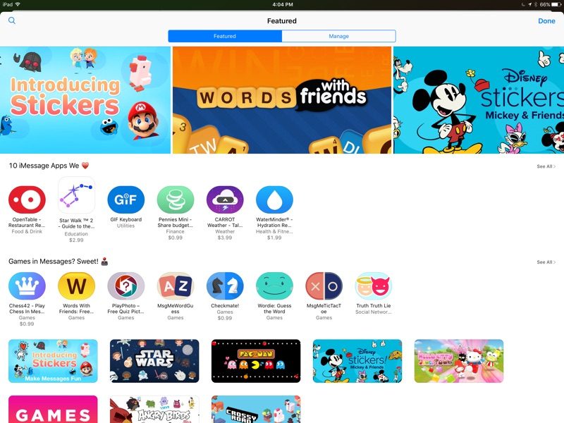 Messages App Store Launches Ahead of Tomorrow's iOS 10 Release