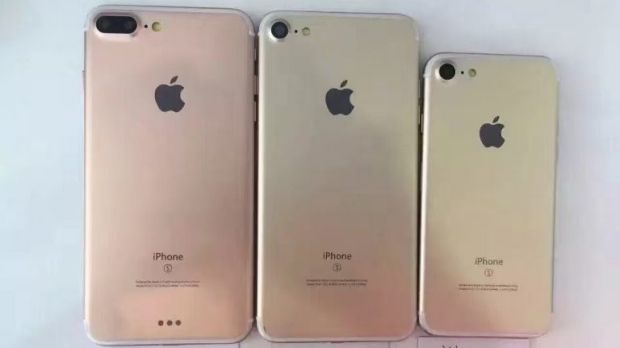 These images appeared online in July purporting to show three versions of the upcoming iPhone. Puzzlingly the back