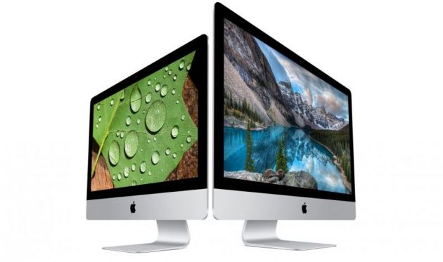 Inset is the current versions of Apple's iMac