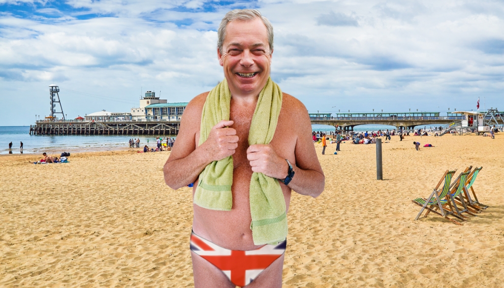 Nigel Farage went 'skinny dipping&#039 in Bournemouth ahead of Ukip conference