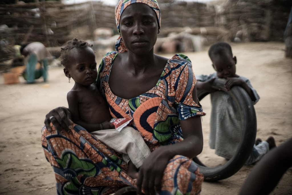 20-month-old Ummi Mustafa and her mother Maiduguri Nigeria