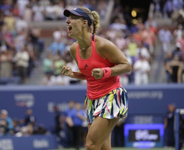 Angelique Kerber is the first German woman to win the U.S. Open and the first to move to No. 1 in the world since Steffi Graf