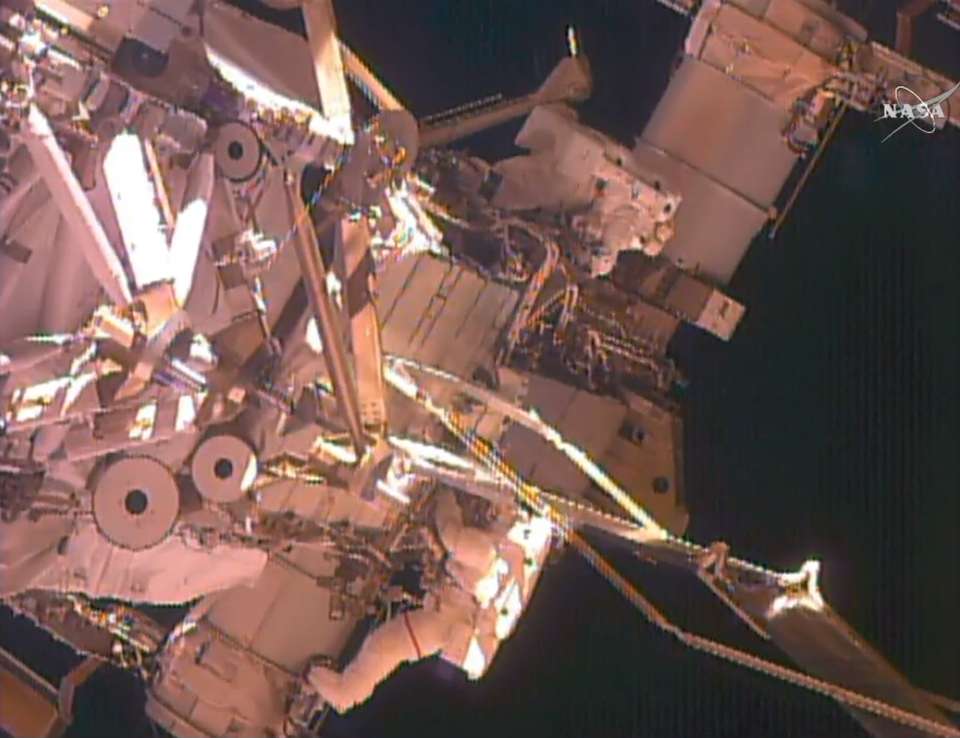 Astronauts take 2nd spacewalk in 2 weeks for radiator work